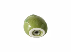 Peper en zoutmolen Limoen H5,3cm - keramiek - groen
