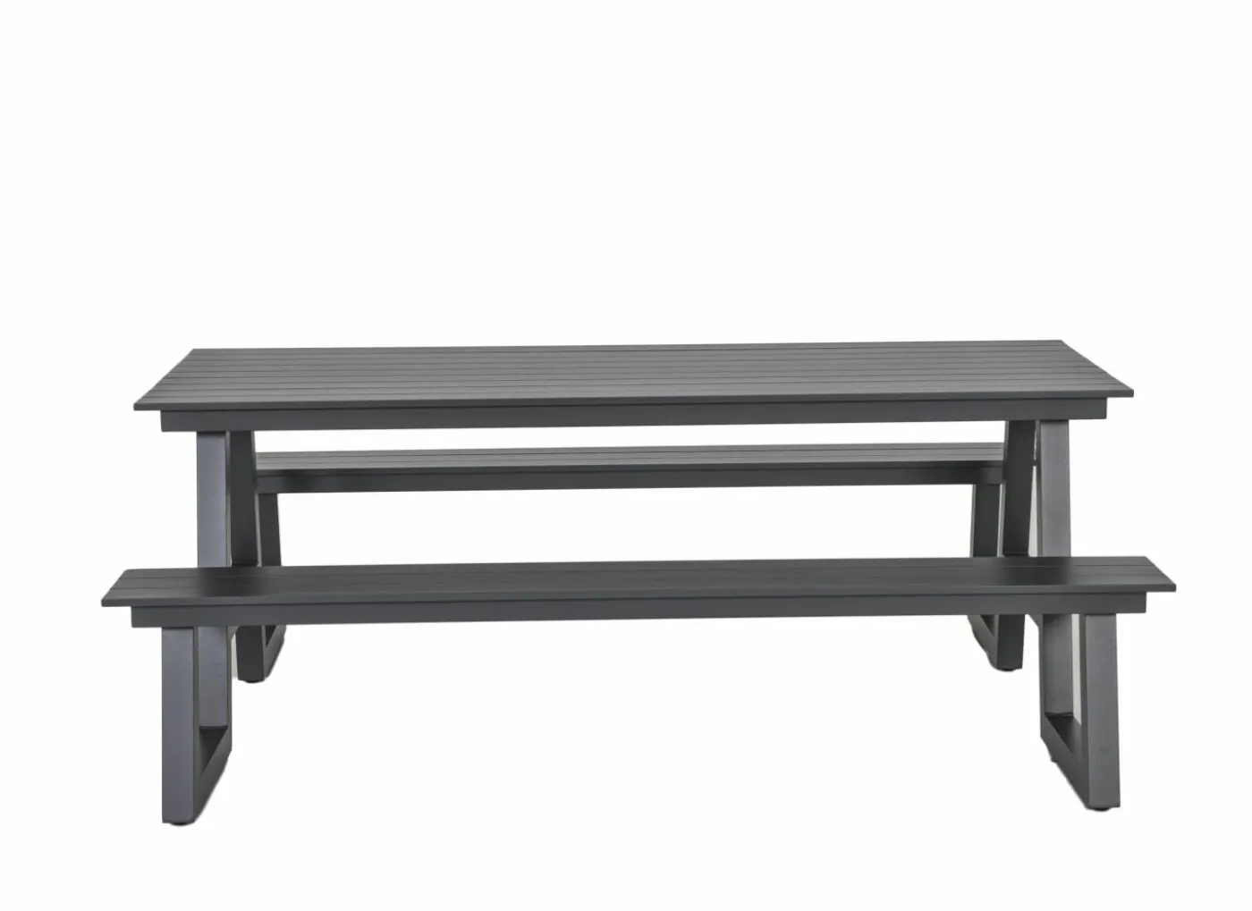 Picknicktafel Santorini173x200cm - aluminium - antraciet