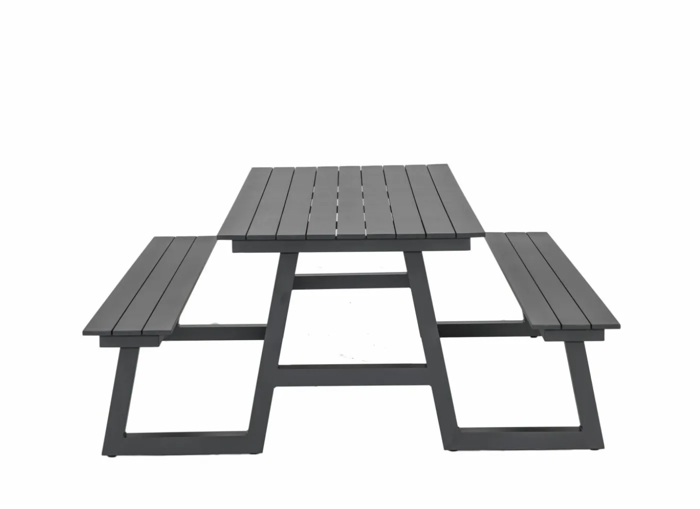 Picknicktafel Santorini173x200cm - aluminium - antraciet