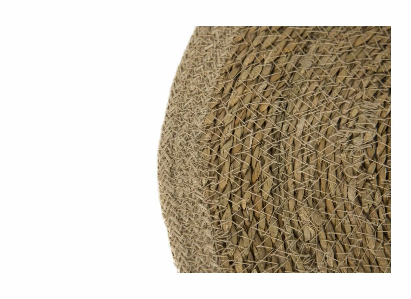 Placemat Khan Ø37cm - jute & zeegras - naturel