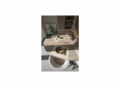 Placemat Togo 33x45cm - lederlook - ivoor
