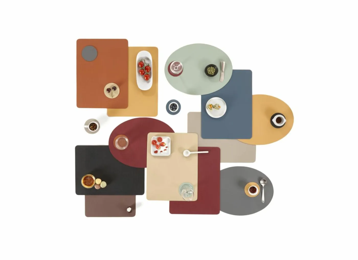 Placemat Togo 45x33cm - lederlook - indian tan
