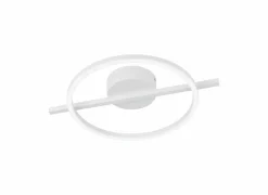 Plafondlamp Amandolo 40x30cm 17W LED aluminium wit