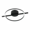 Plafondlamp Amandolo 40x30cm 17W LED aluminium zwart