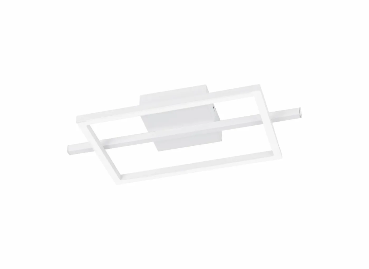 Plafondlamp Amandolo 40x20cm 17W LED aluminium wit