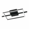 Plafondlamp Amandolo 40x20cm 17W LED aluminium zwart
