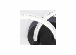 Plafondlamp Aydin 23x17cm - aluminium/kunststof - zwart