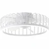 Plafondlamp Capo met ventilator Ø48cm - kunststof & metaal - wit
