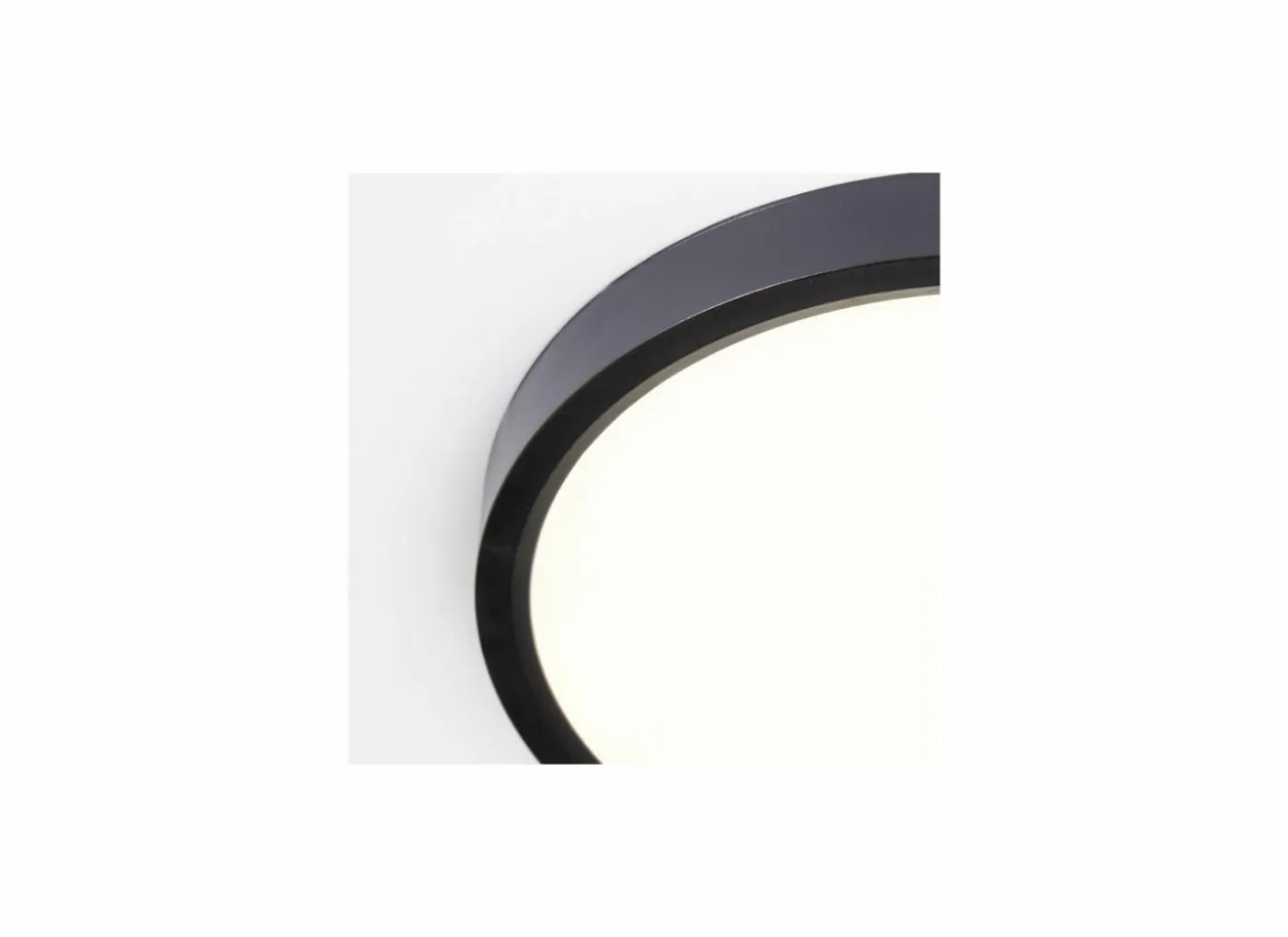 Plafondlamp Galo Ø30cm - kunststof - zwart
