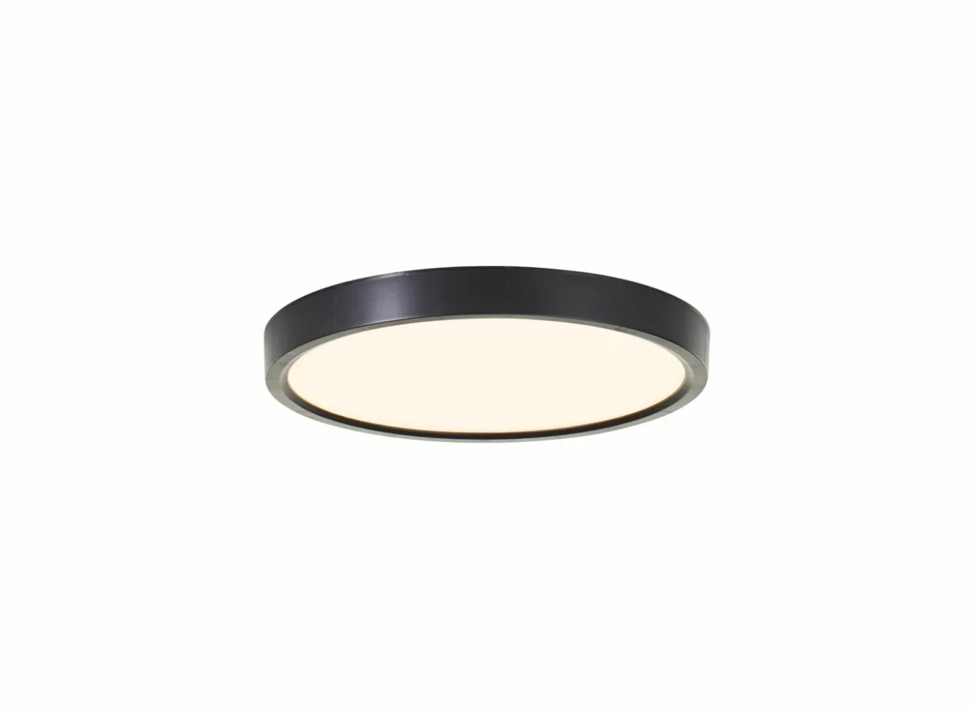 Plafondlamp Galo Ø23cm - kunststof - zwart