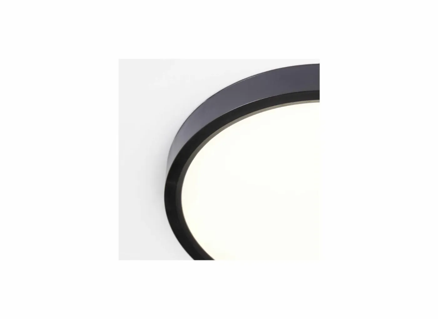 Plafondlamp Galo Ø23cm - kunststof - zwart