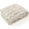 Plaid Bilbao 220x240cm - microvezel - beige