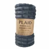 Plaid Bordeaux  150x200cm - microvezel - denim