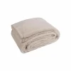 Plaid Oxford 150x200cm - polyester - beige