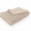 Plaid Pippa 150x200cm - flanel - taupe