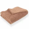 Plaid Pippa 150x200cm - flanel - mokka