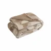Plaid Porto 150x200cm - polyester - café au lait