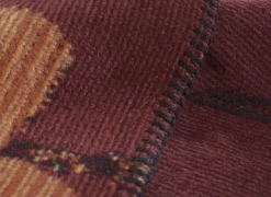 Plaid Velvet Bloom 150x200cm - polyester & katoen - rood