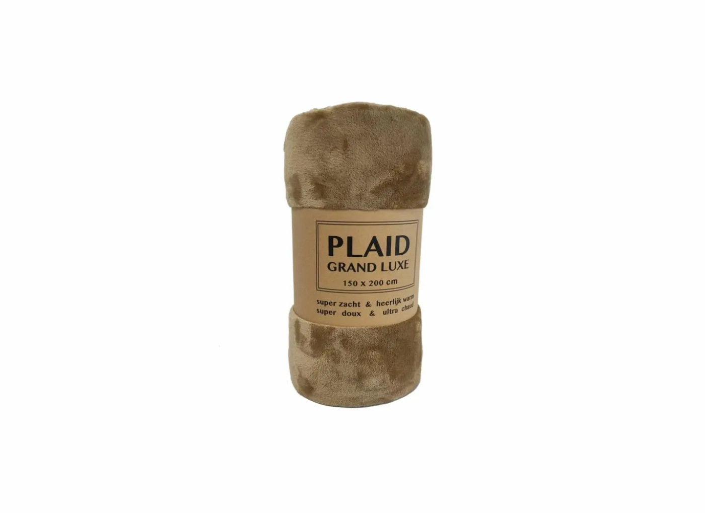 Plaid 150x200cm - microvezel - camel