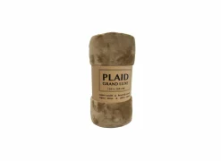 Plaid 130x160cm microvezel camel