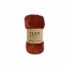 Plaid 130x160cm microvezel terracotta