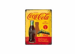 Plakkaat Coca Cola 40x30cm - metaal - multicolor