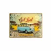 Plakkaat Volkswagen Van 40x30cm  - metaal - multicolor