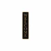 Plakkaat Wilfried H57cm - MDF - bruin/zwart