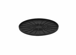 Plantenschotel rond 25,3x1,3cm - kunststof - zwart