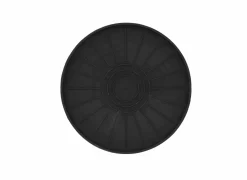 Plantenschotel rond 25,3x1,3cm - kunststof - zwart