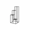 Plantenstandaard Erin 40x100x40cm - metaal - zwart