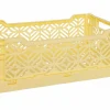 Plooibox 30x20x11,5cm - kunststof - geel
