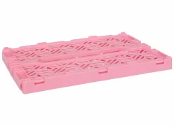 Plooibox 30x20x11,5cm - kunststof - roze