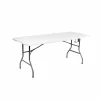 Plooitafel Manaia 180x74cm - staal - wit