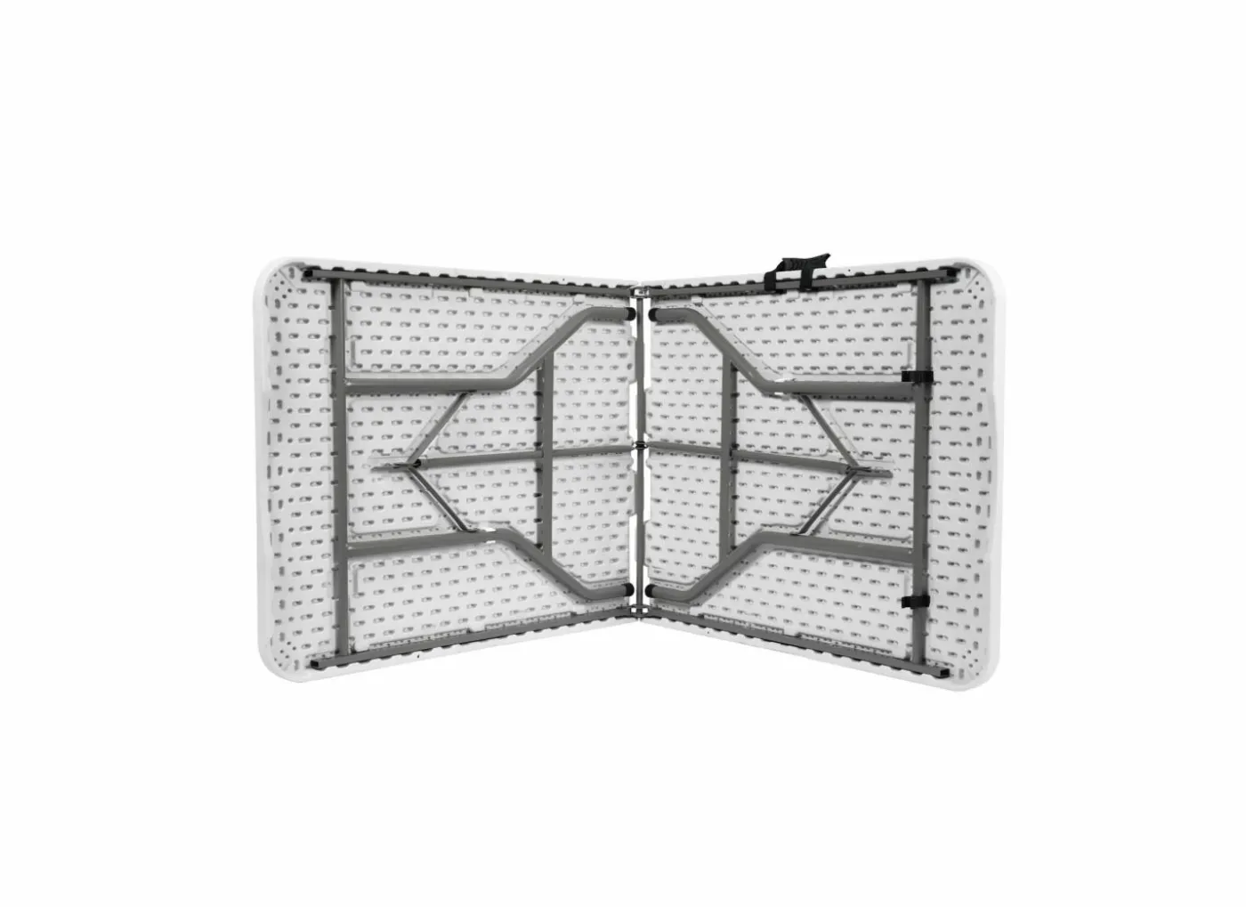 Plooitafel Manaia 180x74cm - staal - wit
