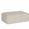 Poef Bubble 109x74x41cm - stof - wit