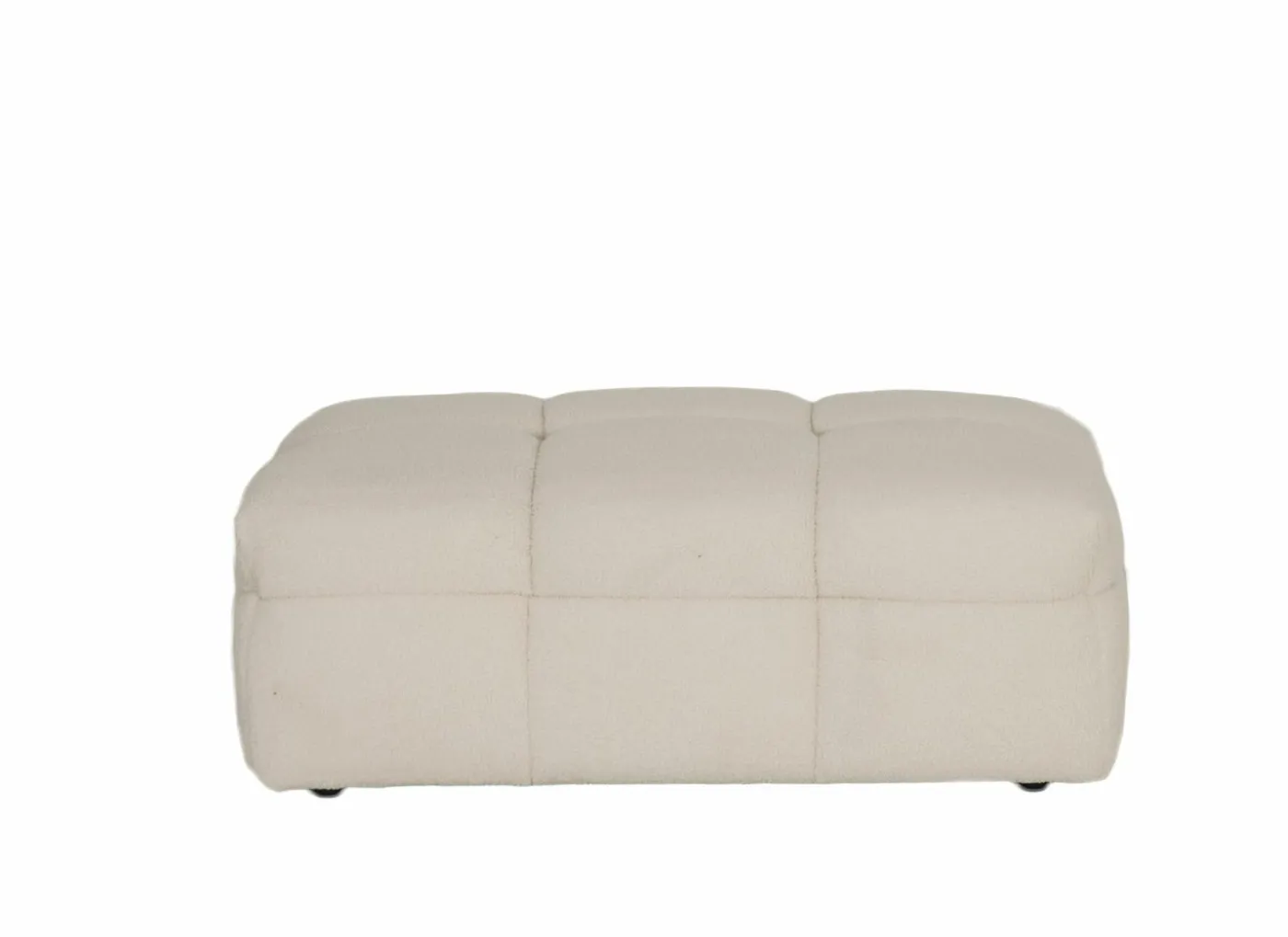 Poef Bubble 109x74x41cm - stof - wit
