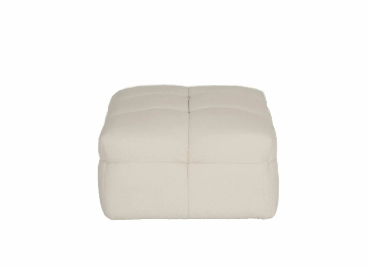 Poef Bubble 109x74x41cm - stof - wit