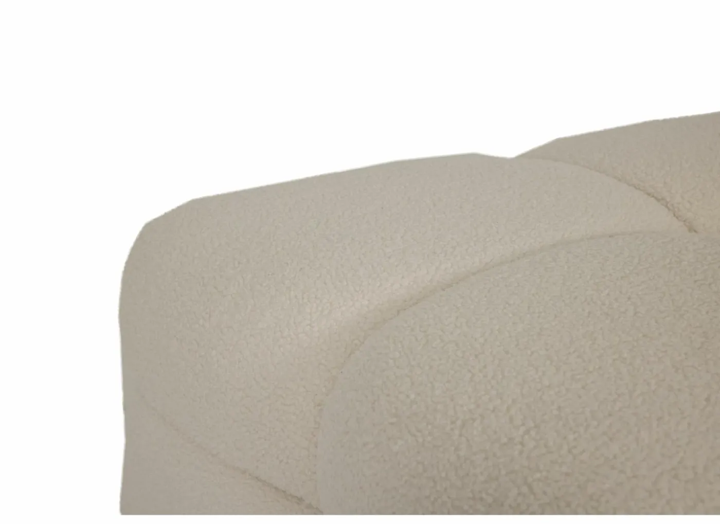 Poef Bubble 109x74x41cm - stof - wit