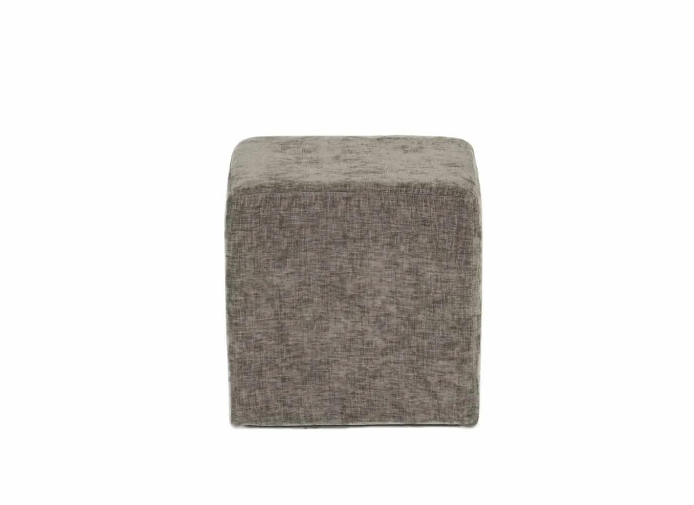 Poef Daddy 41x41cm - ribfluweel - donkergrijs
