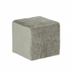 Poef Daddy 41x41cm - ribfluweel - beige