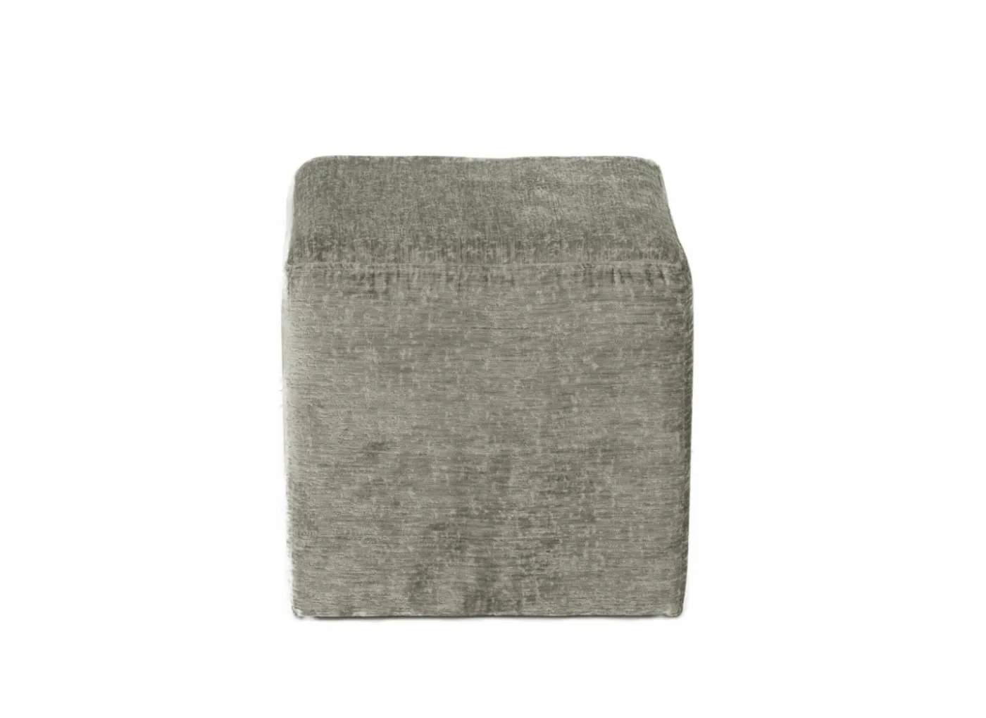 Poef Daddy 41x41cm - ribfluweel - beige