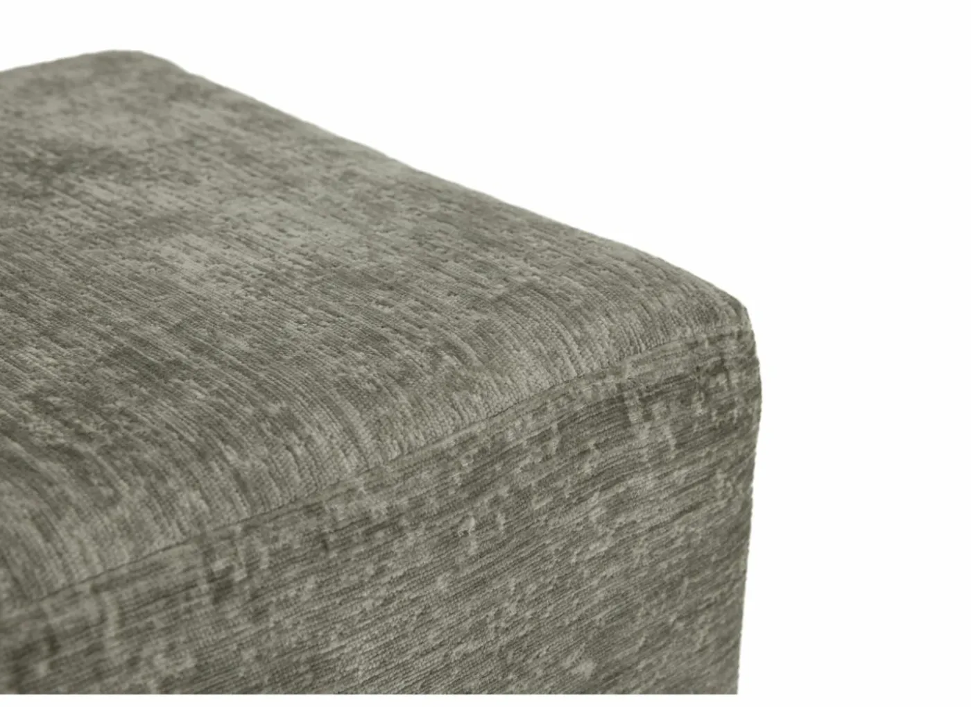Poef Daddy 41x41cm - ribfluweel - beige