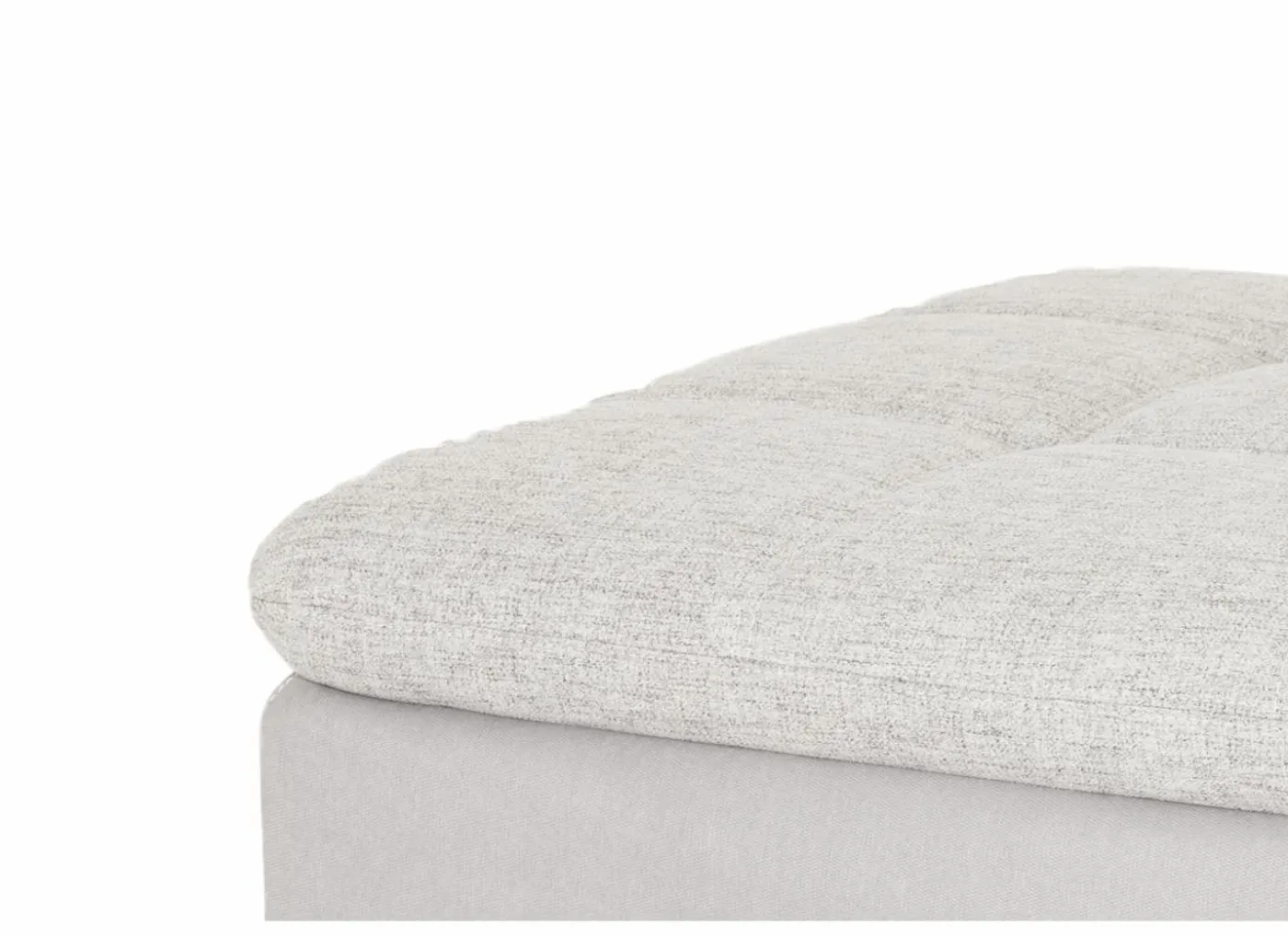 Poef Genua 103x82x48cm - stof - grijs