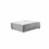 Poef Gulliver 126x126x41cm - stof - lichtgrijs