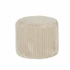 Poef Madison Ø49.5cm - corduroy - cream
