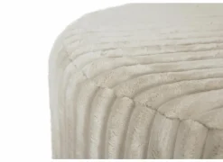 Poef Maiden Ø59cm - corduroy - cream
