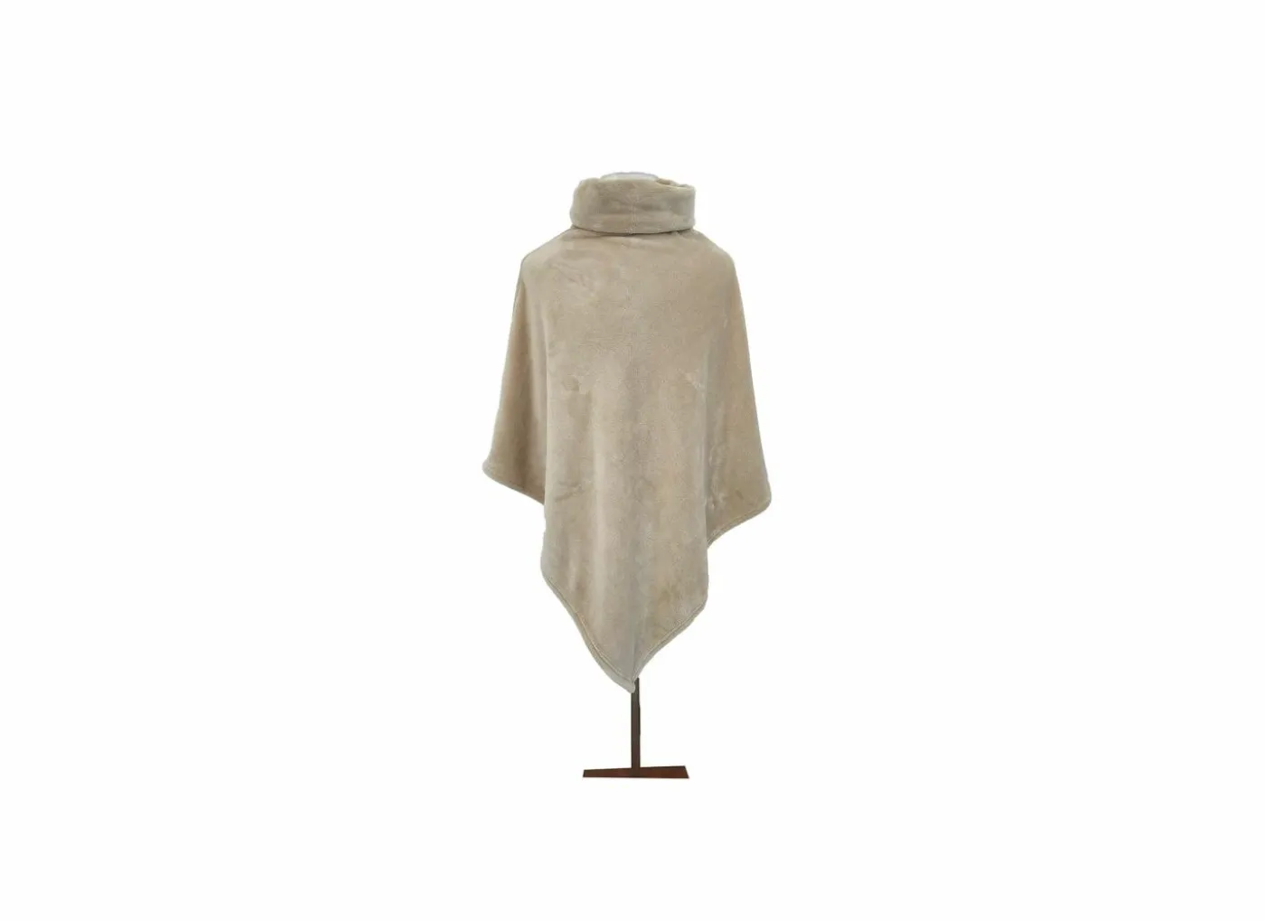 Poncho microvezel crème