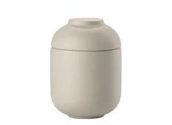 Pot met deksel - keramkiek - zand