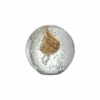 Presse papier Bubbel S 9x9x8,5cm - glas - goud